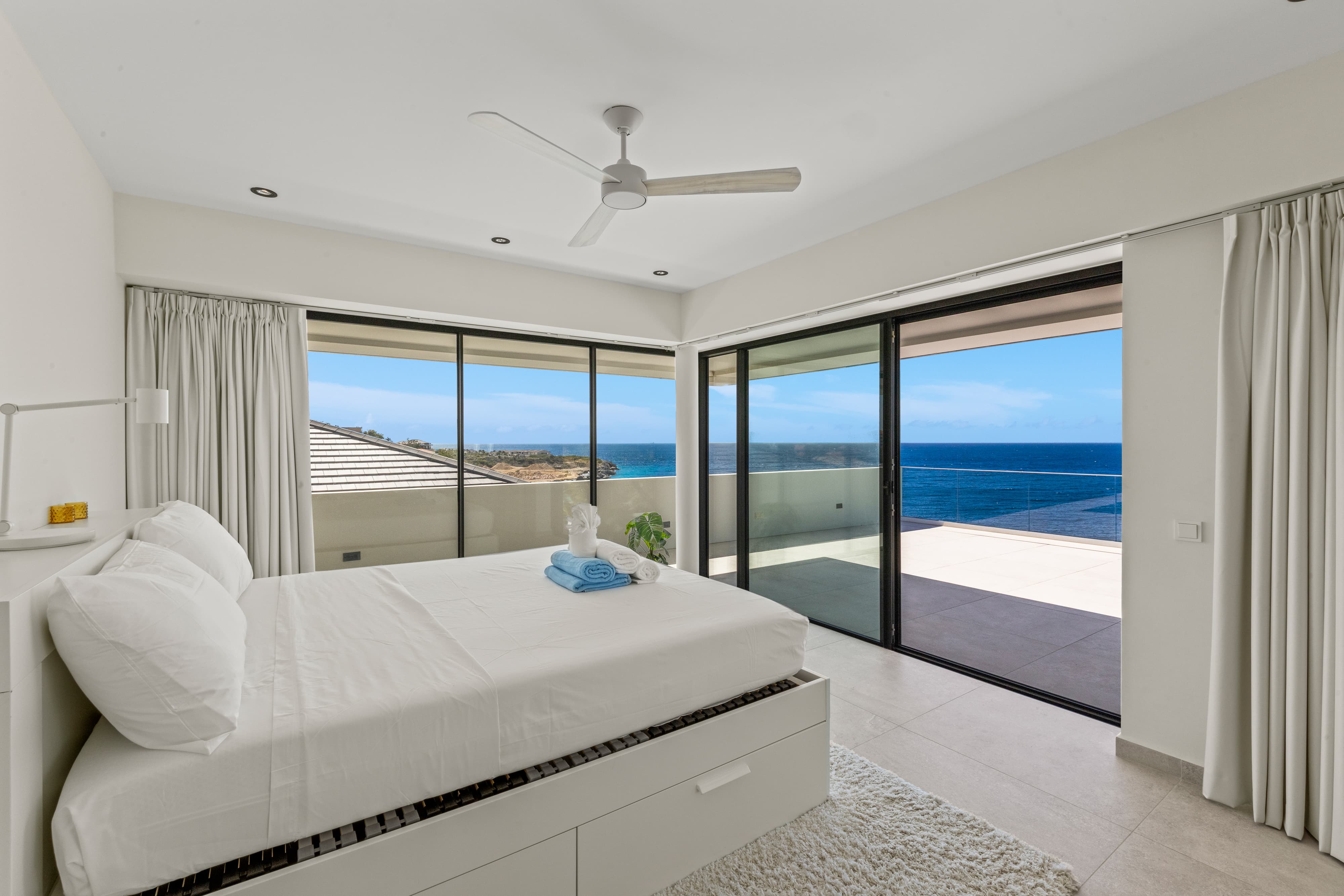 master bedroom with kingsize bed